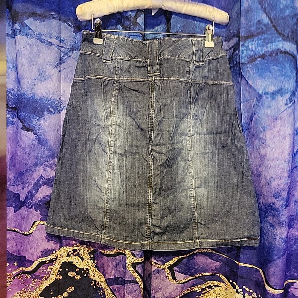 Chic Blue Denim Mini Skirt